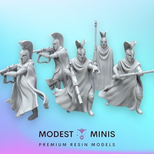 5pc Senate Guards Squad - Legion Scale | RPG | Scifi | Role Playing | Shatterpoint | SW Miniature