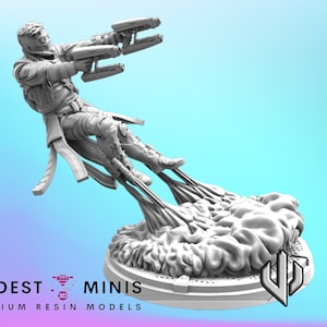 Starboy A - 40mm  Miniature | DnD Mini | Superhero | Trident