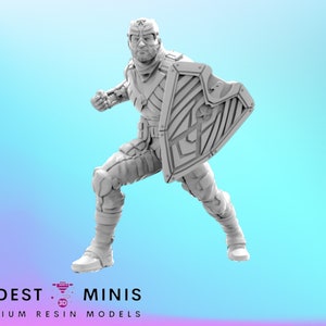 The Boys Friend or Foe - 40mm  Miniature | DnD Mini | Superhero | Trident