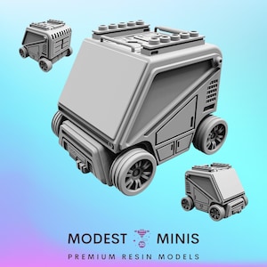 Cyber Car PEEPENDESARAPEN - 28 mm 32 mm 40 mm Skala Cyberpunk Miniatur | Rollenspiel | Science-Fiction | Rollenspiel | Klingenläufer | D&D | Pappusel