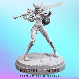 Limbo Warden - 32mm 40mm scale Miniature | DnD Mini | Superhero Miniature | C27