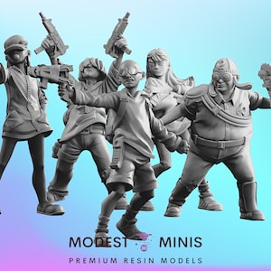 5-delige buurt tieners overlevenden - 28 mm 30 mm 32 mm - Wasteland | Zombicide | Walking Dead