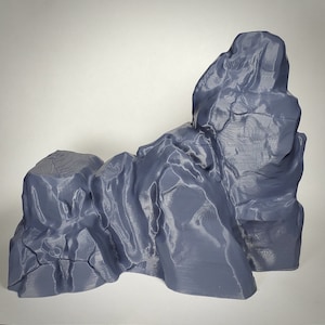 8pcs Rock and Mountain Scatter Terrain for 28-32mm Tabletop Gaming - Dungeons and Dragons - EC3D terrain Wilds of Wintertide