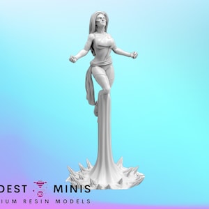 Trident Miss Wonder - 40 mm miniatuur | DnD Mini | Superheld | Drietand