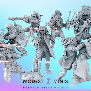 Alliance Winter Troopers - Legion Scale | RPG | Scifi | Role Playing | Shatterpoint | War Bear SW Miniature