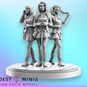 Triplette gelide - Miniatura da 40 mm / DnD Mini / Miniatura di supereroi / C27