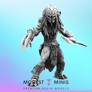 Feral Skull Hunter Stalker Bird - 32mm Scale Alien Miniature | RPG | Sci fi | Cyberpunk | Role Playing | DnD | Papsikel