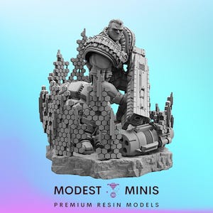 Trident Time Traveler - 40mm  Miniature | DnD Mini | Superhero | Trident