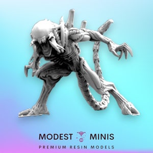 Skull Hunter Hybrid E - 32mm Scale Alien Miniature | RPG | Sci fi | Cyberpunk | Role Playing | DnD | Papsikel