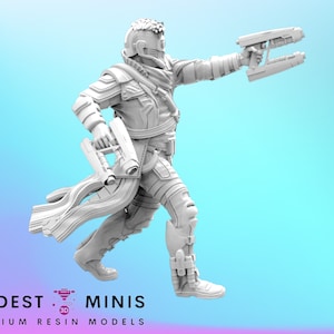 Starboy B - 40mm  Miniature | DnD Mini | Superhero | Trident