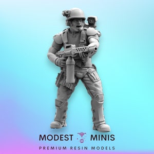 Colonial Marine PVT Nicolas Macler - 32mm Scale Alien Miniature | RPG | Sci fi | Xeno | Role Playing | DnD | Papsikel