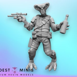 Tirangular Head Customer - Legion Scale | RPG | Scifi | Role Playing | DnD | SW Miniature