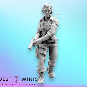 Colonial Marine Pilot Anita Chezkova - 32mm Scale Alien Miniature | RPG | Sci fi | Cyberpunk | Role Playing | DnD | Papsikel