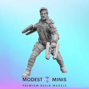 Starboy GoG 3 - 40mm  Miniature | DnD Mini | Superhero | Trident