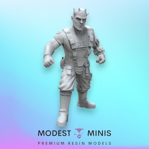 Ancient Horned Engineer - Legion Shatterpoint Scale | RPG | Scifi | Role Playing | DnD | Black Remnant SW Miniature