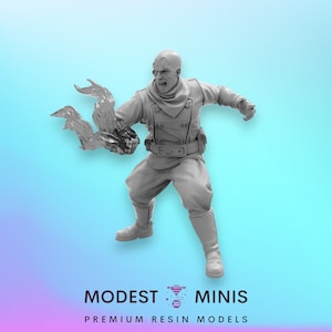 The Baron B - 40mm  Miniature | DnD Mini | Superhero | Trident
