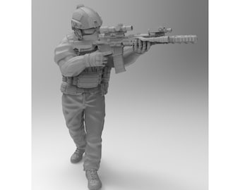 7pc PMC Private Military Contractors Set - 28mm 32mm Miniature | Military Wargame Mini | Skirmish | Zombicide | Survivors