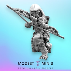 Widow Skull Hunter Feral - 32mm Scale Alien Miniature | RPG | Sci fi | Cyberpunk | Role Playing | DnD | Papsikel