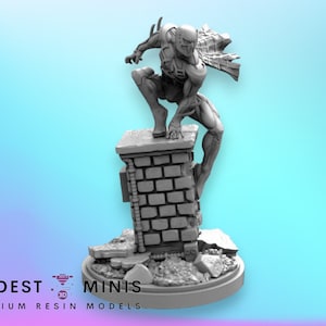Cyber Spider - 40mm scale Miniature | DnD Mini | Superhero Miniature | C27