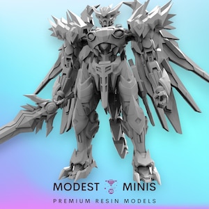 Golden Dragon Battle Droid Exoja Type 1 - hars cyberpunkminiatuur | RPG | Sciencefiction | Rollenspel | DnD | Papsikel