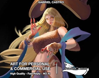 Encargo de arte digital/Foto de perfil/Fiesta de D&D/NSFW/FFXIV/Diseño/Retrato/Personalizado/Hoja de personaje - GabrielCCastro