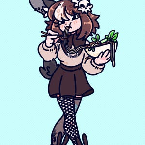 Encomenda de Arte Digital/Foto de Perfil/Miniatura/Gif/PNGtuber/Ícone/Desenho Animado - Lore21 image 7