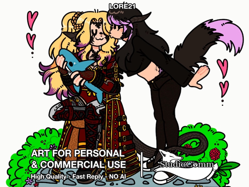Encomenda de Arte Digital/Foto de Perfil/Miniatura/Gif/PNGtuber/Ícone/Desenho Animado - Lore21 image 1
