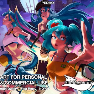 Digital Art Commission/Anime/Genshin/OC/Profile Picture/Portrait/Fanart/Custom - Pedro