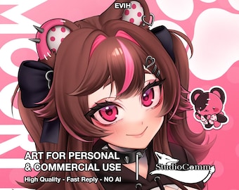 Evih - Digital Art Commission/Zdjęcie profilowe/FFXIV/OC/Vtuber/Portret/Niestandardowe