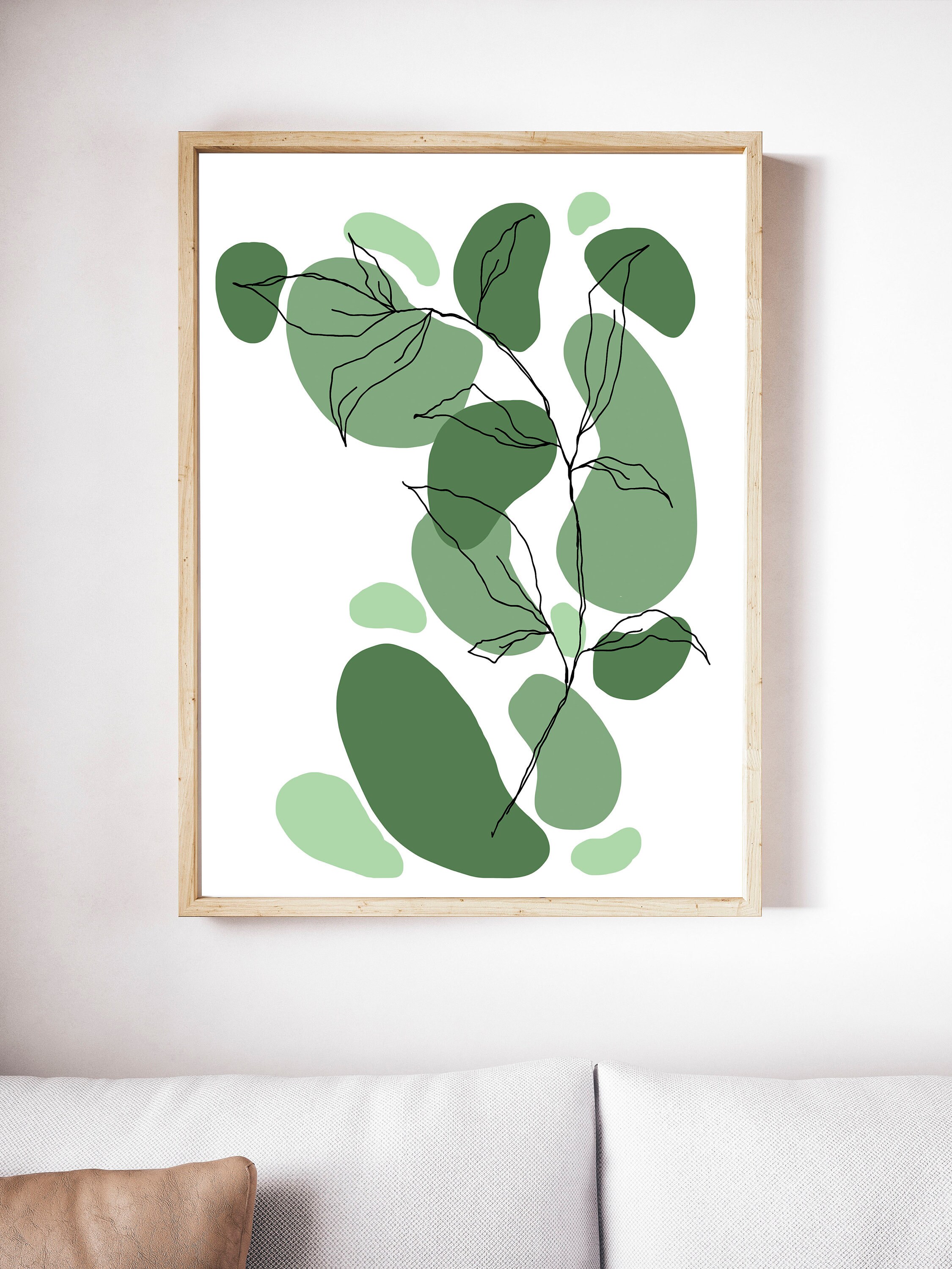 The Leaves 16x20 Unframed Poster Mid Century Modern Etsy