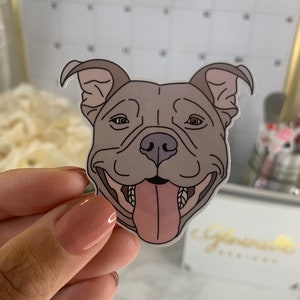 Sticker Staffy, Staffordshire Terrier, Sticker Pit-Bull, Sticker chien, Sticker Pitbull, Terrier, Sticker Pit, (Nouvelles couleurs disponibles)