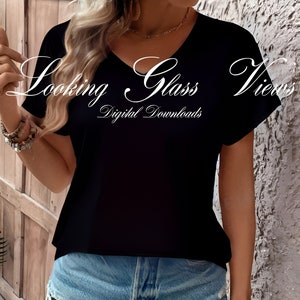 Bella Canvas 3005 Mockup V-Neck T-Shirt Mockup Black T-shirt Mockup Summer Mockup Black V-Neck Mockup Trendy Influencer Mockup V Neck Mockup