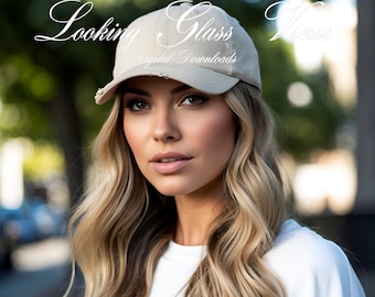 Hattmodell District DT600-modell Hattmodell Printify Stone District DT600 Distressed kepsmodell POD-hattmodell Sand basebollkepsmodell