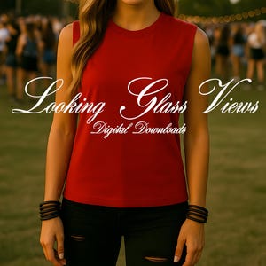 Bella Canvas 3483 Mockup Red Tank Top Mockup Music Concert Mockup Summer Mockup Bella Canvas Jersey Muscle Tank Top Mock Rocker Chic Mock