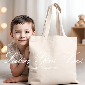 Maqueta de bolsa de lona Maqueta de bolsa para niños Maqueta de bolsa para niños Maqueta de bolsa para libros para niños Maqueta de bolsa de mano para niños Maqueta de bolsa de mano personalizada