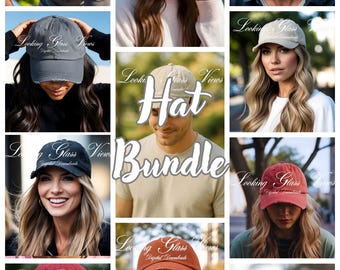 Distressed Hat Mockup Bundle District DT600 Mockup District DT600 Distressed Cap Mockup Lifestyle Cap Mockup DT600 Print on Demand Hat Mock