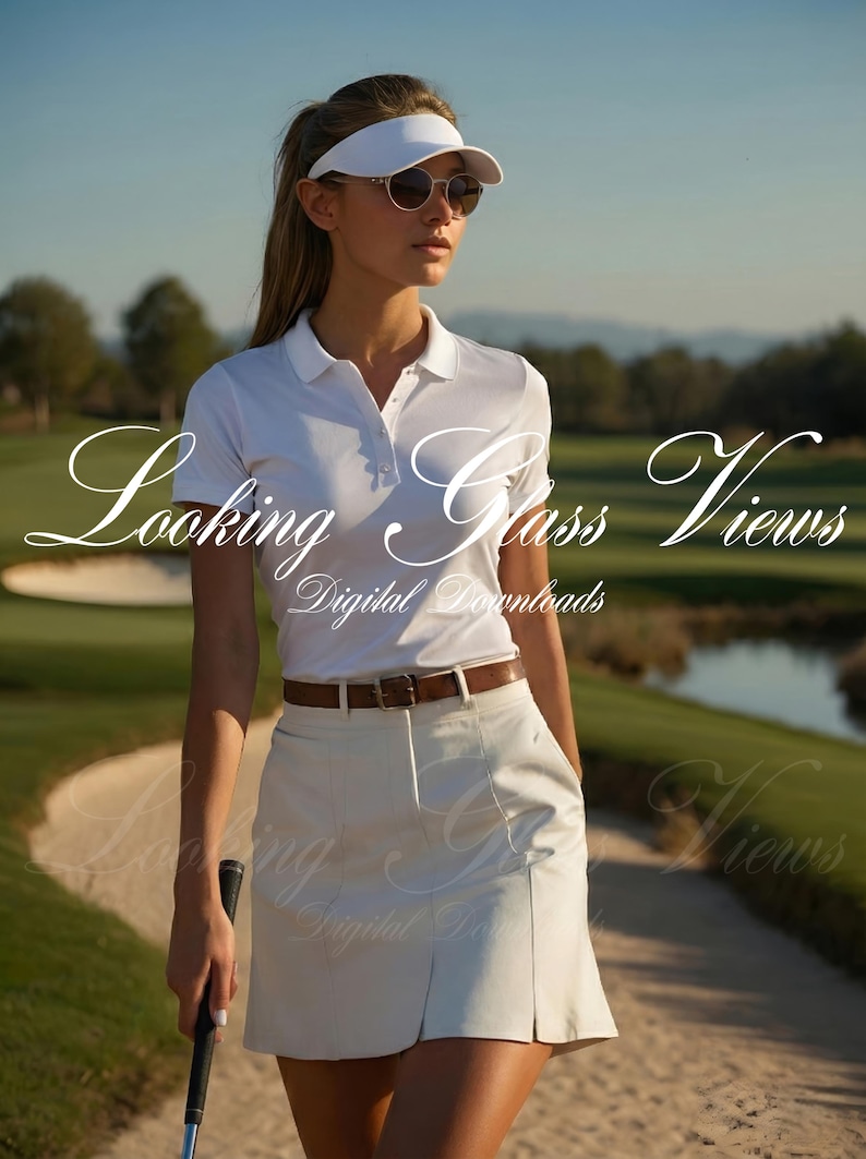 Polo Shirt Mockup Women's Pique Polo Shirt Gildan 64800L Mockup Women's Polo Shirt Womens Golf Shirt Mockup White Polo Mockup Golf Girl Mock