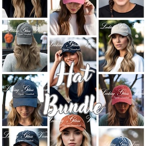 Womens Distressed Hat Mockup Bundle District DT600 Mockup District DT600 Distressed Cap Mockup Lifestyle Mockup DT600 Printify Hat Mockup