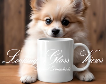 Dog Mug Mockup Pomeranian Dog Mockup Dog Lover 11oz White Ceramic Mug Mockup Dog Mom Mug Dog Dad Mug Mockup Cocker Spaniel Mockup