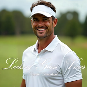 Polo Shirt Mockup Men&#39;s Sport Polo Shirt Mockup Mens Golf Shirt Mockup Printify Sport-Tek ST650 Mockup Mens Polo Mockup White Polo Mockup