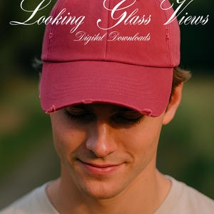 Distressed Hat Mockup Bundle District DT600 Mockup District DT600 Distressed Cap Mockup Lifestyle Cap Mockup DT600 Print on Demand Hat Mock image 10