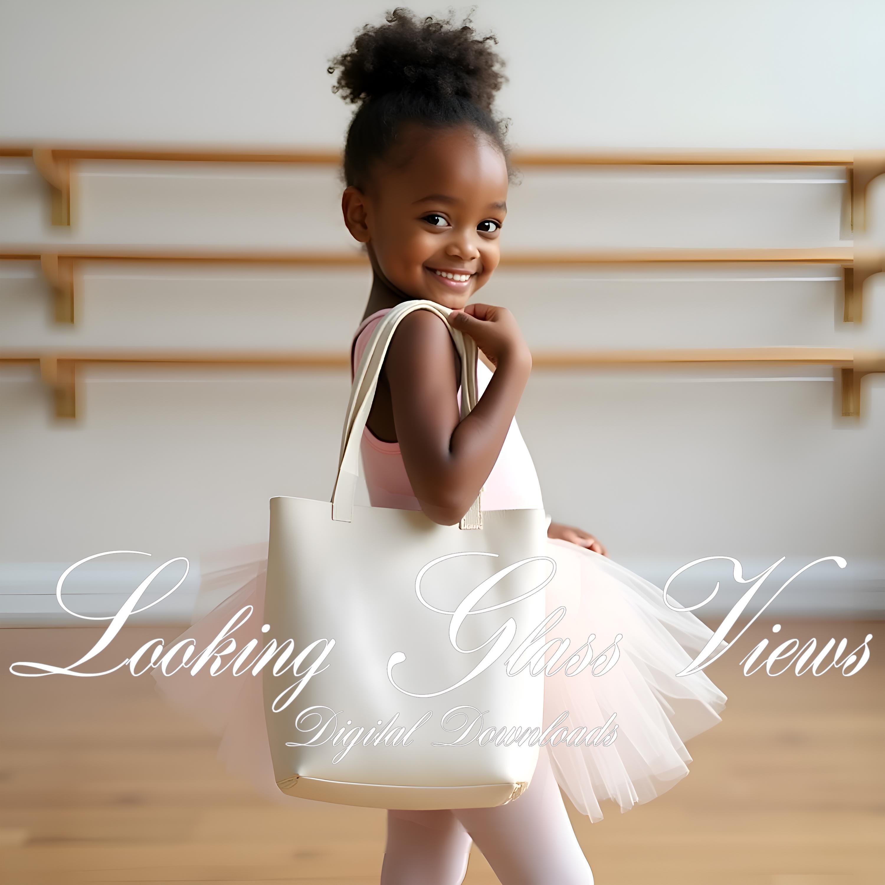 Ballerina Tote Bag Mockup Ballet Tote Mockup Personalized Tote Bag Mockup Embroidered Tote Mockup Kids Ballet Mockup Custom Tote Mockup