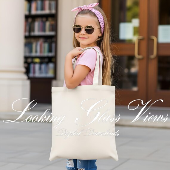 Literary Girl Tote Bag Mockup Girls Tote Bag Mockup Bundle Girls Book Bag Mockup School Tote Mockup Bookish Aesthetic Mockup for Etsy Seller
