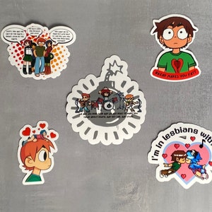 Scott Pilgrim Inspired Stickers - Waterproof