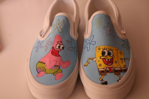spongebob painted vans