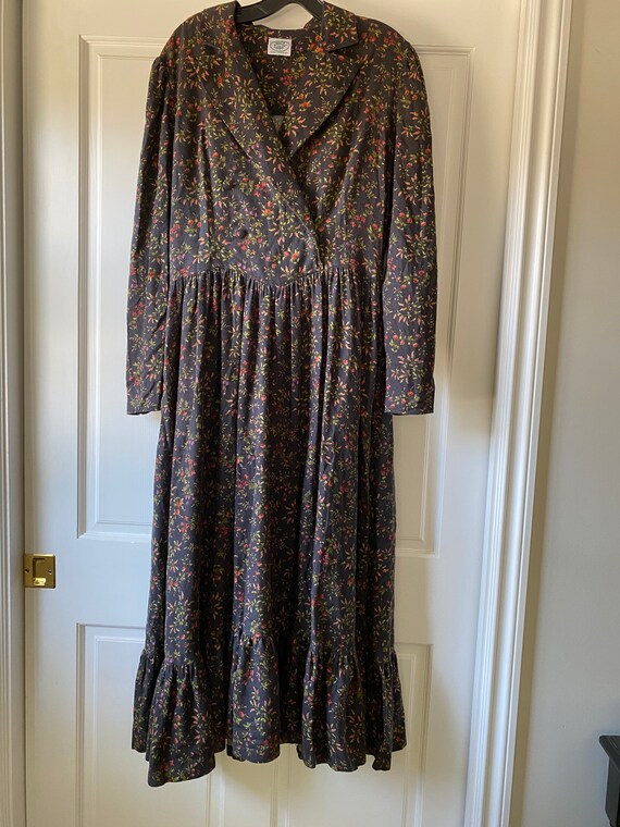 Laura Ashley Vintage Floral Dress - Double Breaste