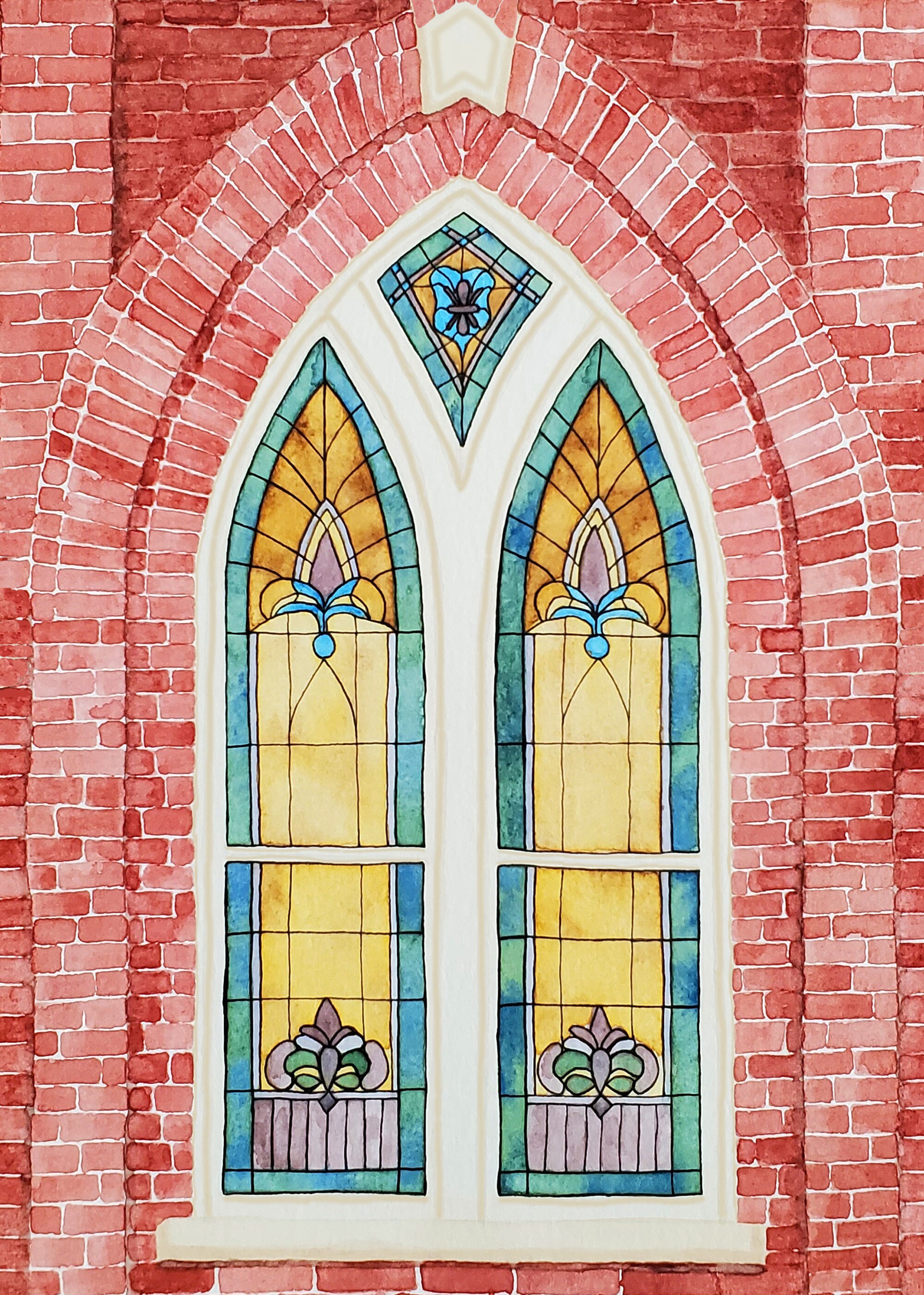 Provo City Center Utah LDS Temple Stained Glass Watercolor Etsy