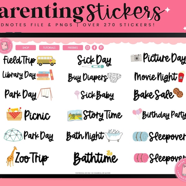 Parenting Stickers Digital