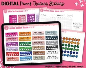 Mood Stickers | Digital Trackers | Digital Stickers | Digital Planner Stickers | Mood Trackers | Digital Mood Stickers