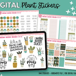 Plants Digital Stickers | Succulent Stickers | Goodnotes Stickers | PNG ...